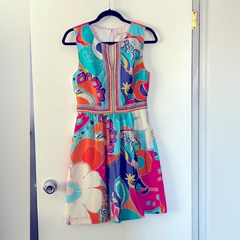 Trina Turk Abstract Print Summer Dress